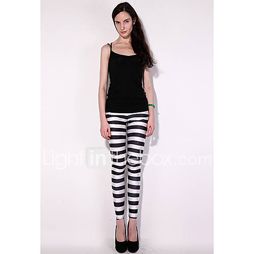 Aimeisi Womens Stripe Print Pants A083