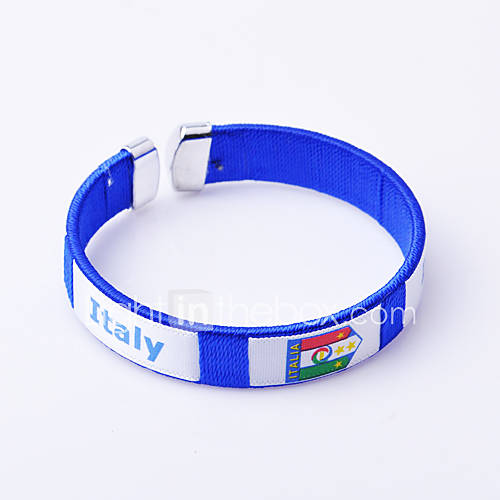 Italy 2014 World Cup Knitting Couple Bracelets