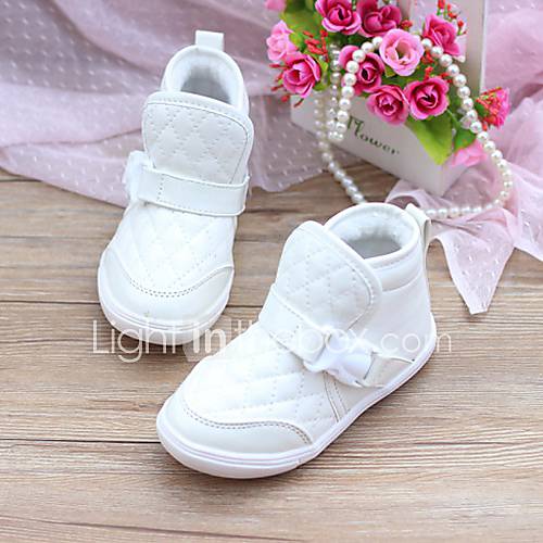 Childrens Buckle Quarter Cotton Padded Ankle Boot Shoes