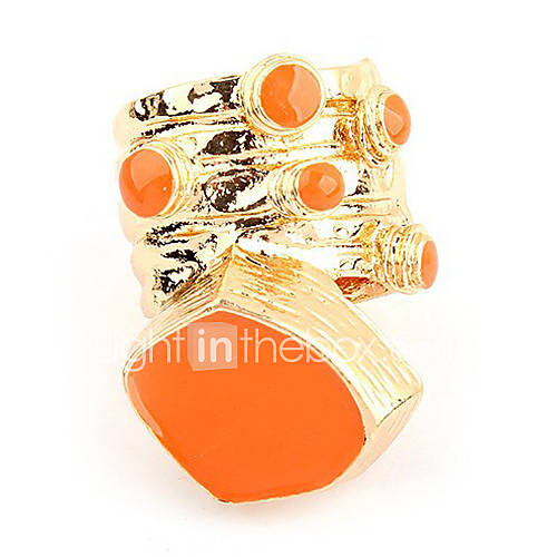 Ravier Womens Vintage Orange Special Pattern Ring