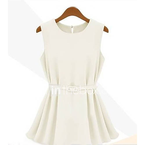 Rxhx Ol Knit Chiffon Pleated Above Knee Dress (Beige)