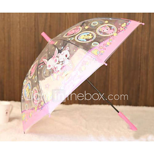 Childrens Transparent Cartoon Umbrella