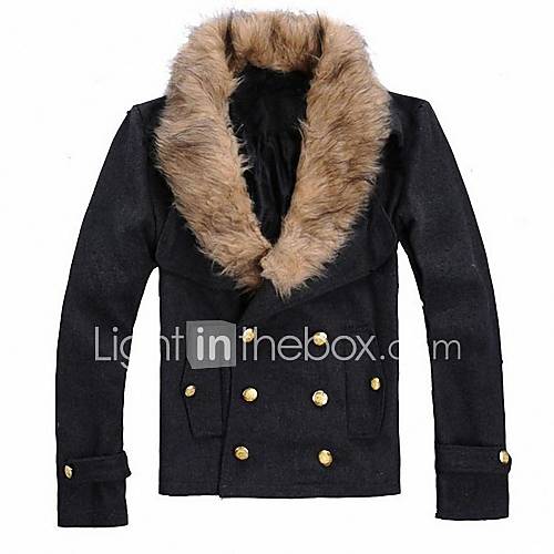 Mens Slim Woolen Coat