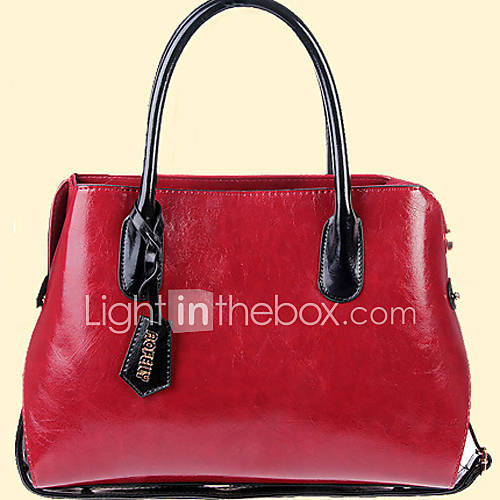 XIUQIU Womens Cute Leather Tote Bag(Red)