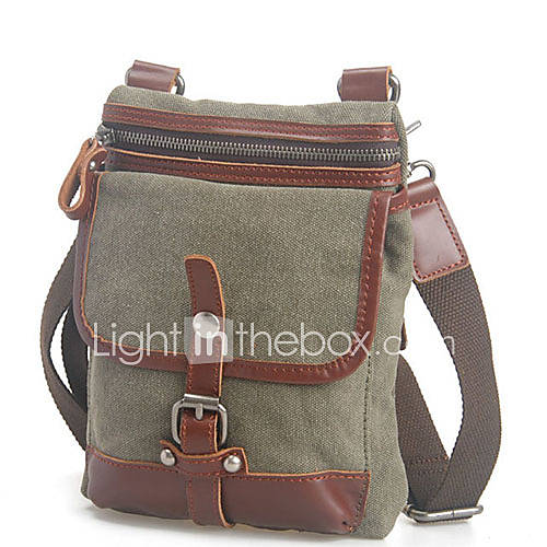 MUCHUAN Occident Leisure Canvas Messenger Shoulder Bag(Screen Color)