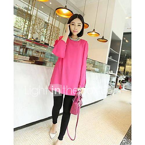 Womens Sexy Chiffon Candy Color Off The Shoulder T Shirt