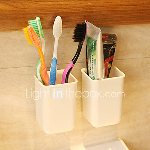 Strong Scution Silicone Toothbrush Holder, Set of 2, L9cm x W9.5cm x H5.5cm