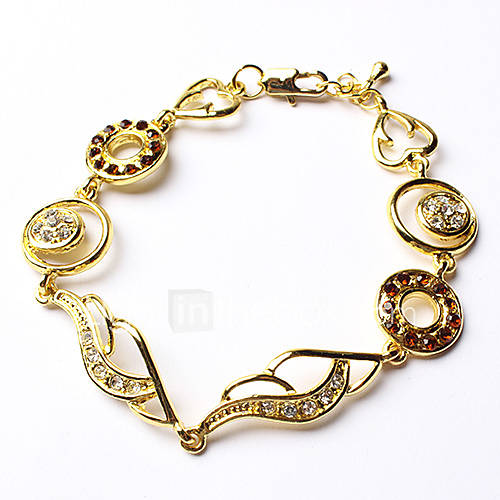 ME Gold Plated Stone Hollow Bracelet S0409