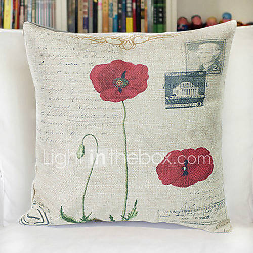 Pinshang Flower Print Pillow(Screen Color)