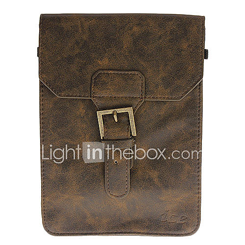 7 Inch Solid Color PU Leather Tablet PC Bag (Brown)