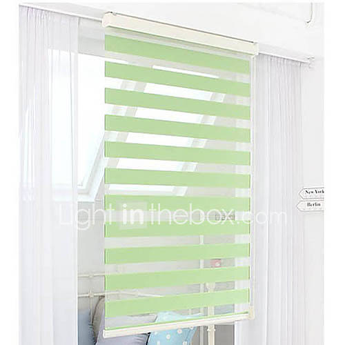 Elegant Euro Green Solid Sheer Shade