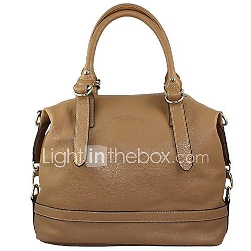 Womens Simple Generous Bag Split Leather 2014 Tote Handbag Linning Color on Random