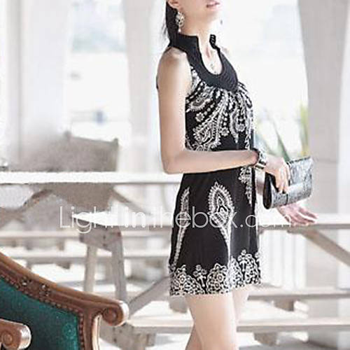 Zhulifang Womens Vintage Bohemian Totem Dress