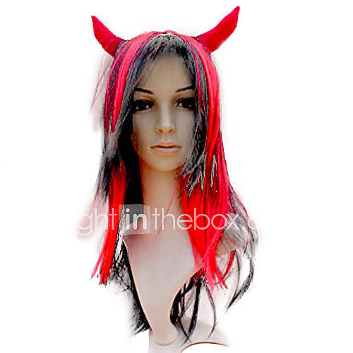 Cosplay Synthetic Ox Horn Wig