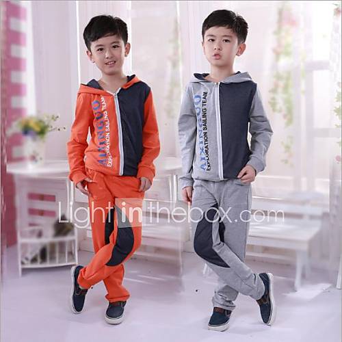 Boys Leisure Hoodies Sportswear Sets