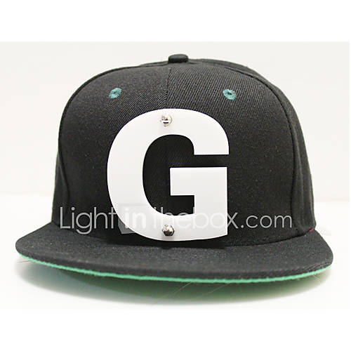 Unisex Crystal G Alphabet Bassball Cap