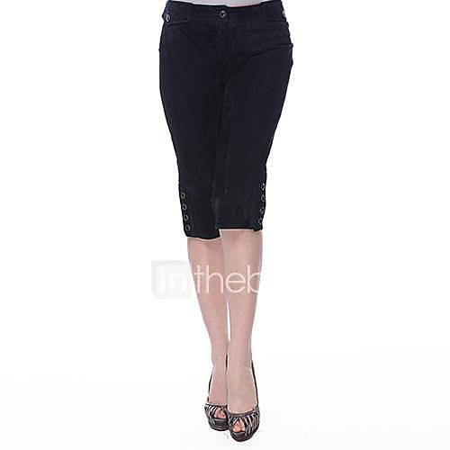 Cerel Classical Essential Leather Mid Length Short Pants