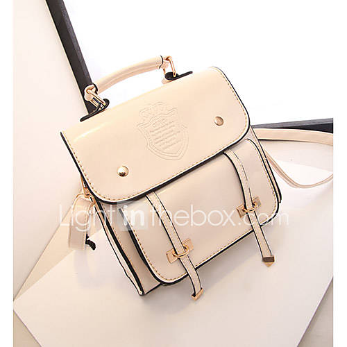 Fenghui Womens Vintage Multifunction Beige Backpack