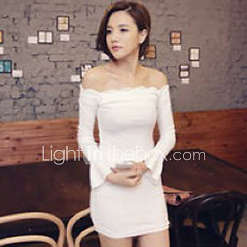 Womens Sexy Beautiful Bateau Cotton Dress