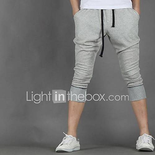 Mens Summer Sports Casual Cropped Korean Style Harem Shorts