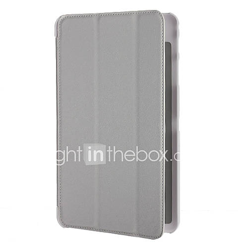 Silk Pattern PU Leather Full Body Case with Stands for Samsung T320(White)