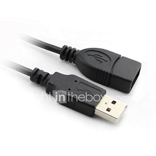 USB 2.0 M/F Extension Cable Black(1.5M)