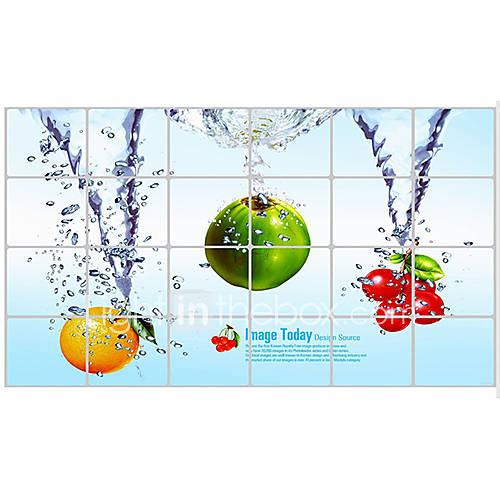 Food Fruit Aluminum Foil Waterproof High Temperature Resistant Wall Stickers