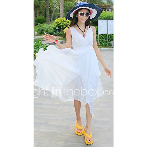 Jinbier Big Swing White Dress