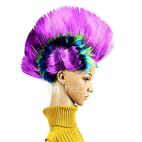 Masquerade Synthetic Wig Mohawk Style(Purple)