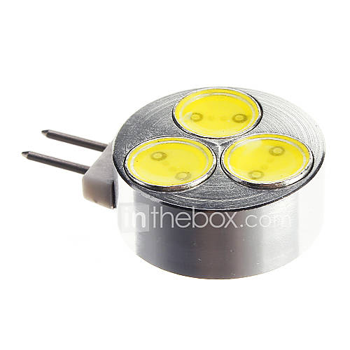 G4 3W 1x3SMD 5500 6500K Cool White Light LED Spot Bulb(DC 12)