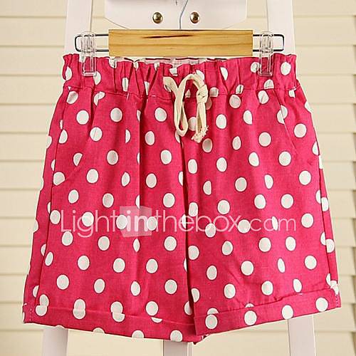 Womens Korean Leisure Wild Wave Point Sau San Shorts