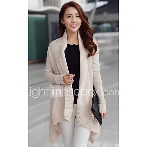 Womens Spring Large Size Loose Knitwear Cardigan