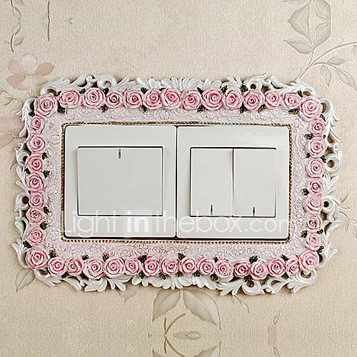 Floral Double Light Switch Stickers