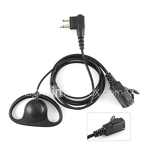2 PIN headset EARPIECE PTT FOR MOTOROLA CP200 Walkie talkie two way CB Ham Radio