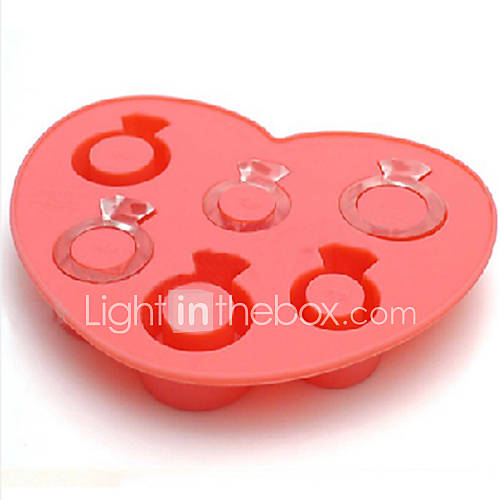 Heart Shaped Ice Mold Random Color, W11cm x L14cm x H1.8cm