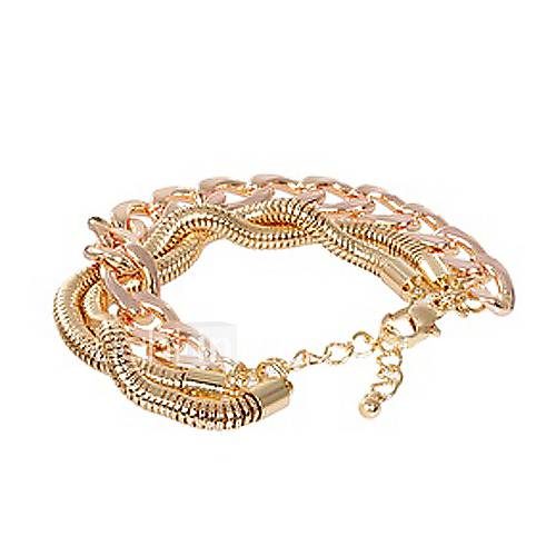 Shining Fashion Alloy Chain Bracelet (Screen Color)