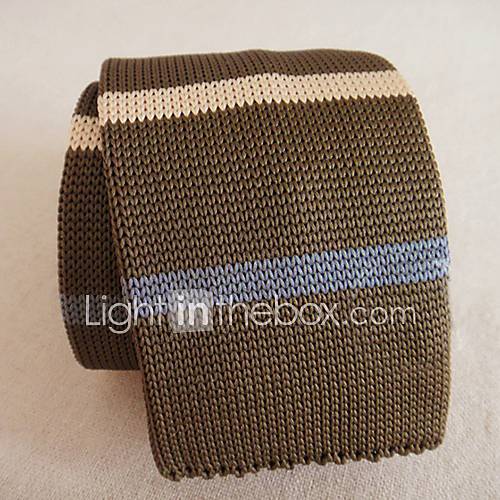 Mens Retro Stripe Knit Tie