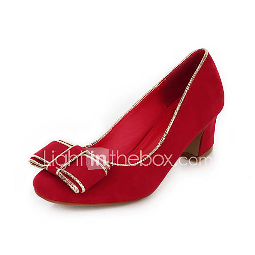 Leatherette Womens Chunky Heel Heels Pumps/Heels Shoes (More Colors)