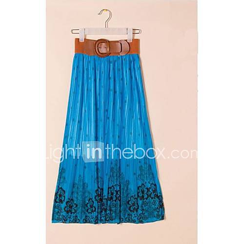 Womens Summer New Bohemian Beach Long Skirt