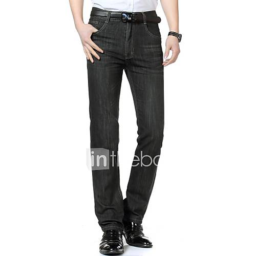 Mens Casual Straight Leg Jeans