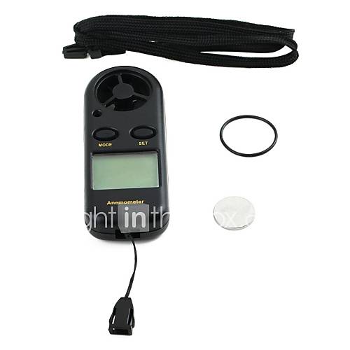 Digital Anemometer LCD Display NTC Thermometer