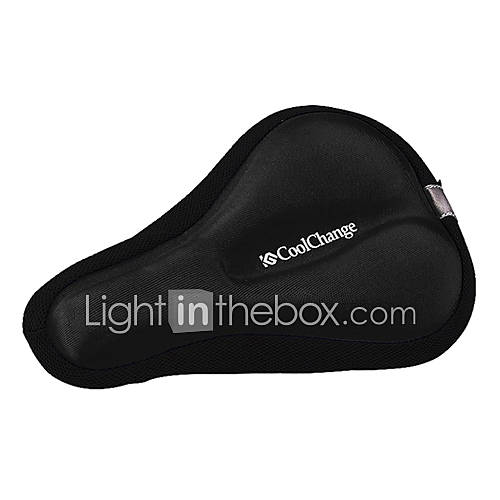 CoolChange 3D High Elastic Thick Lycra Black Bicycle Saddle Cushion