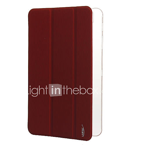 PU Leather Plastic Full Body Case with Stands for Samsung T320 (Red)