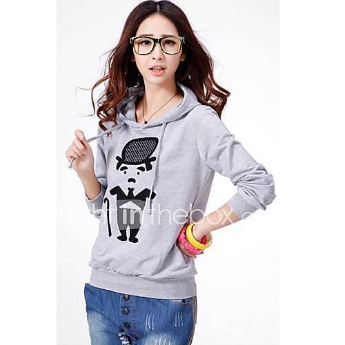 Womens Springc Causal Sports Clothes Fleece Hoodie