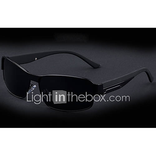 Aulong Mens Polarized Light Black 55 Sunglasses