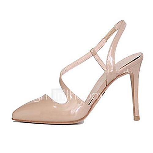 Leatherette Womens Stiletto Heel Pointed Toe Sandals Shoes(More Colors)