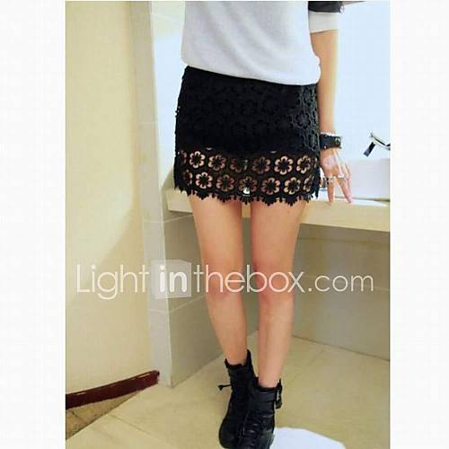 Delicate Manual Hollow Out Lace Skirts Pants