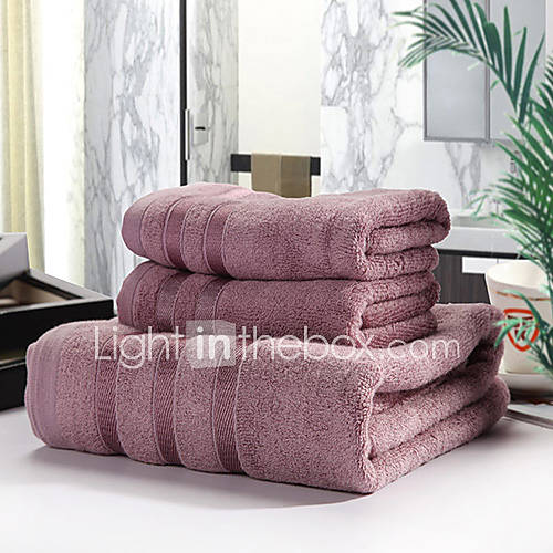 Siweidi Solid Color Bamboo Fiber Towel Set(Screen Color)