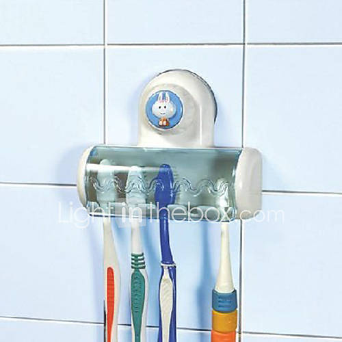 PP Creative Tooth Brush Holder, W10cm x L12cm x H3cm