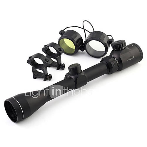 PRO Tactical 4 16x40E Red Illuminated Range Finder Rifle Scope